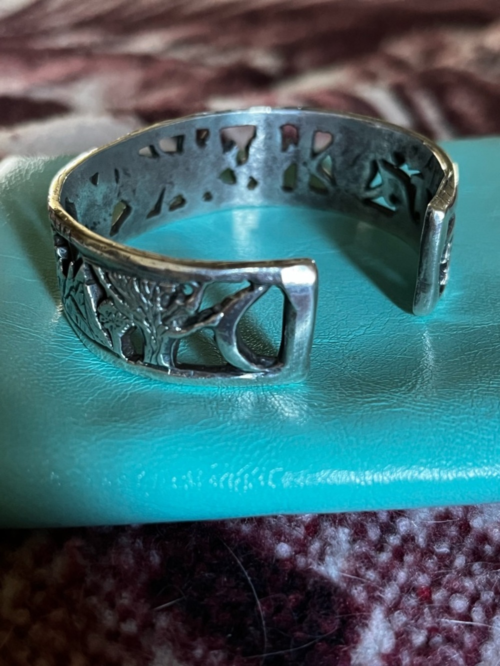 Jes MaHarry Sun, Moon, Heart, Nature, Silver Cutout Cuff Bracelet - Picture 9 of 16